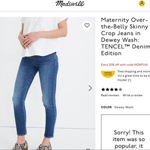 Madewell Over the Belly Jeans